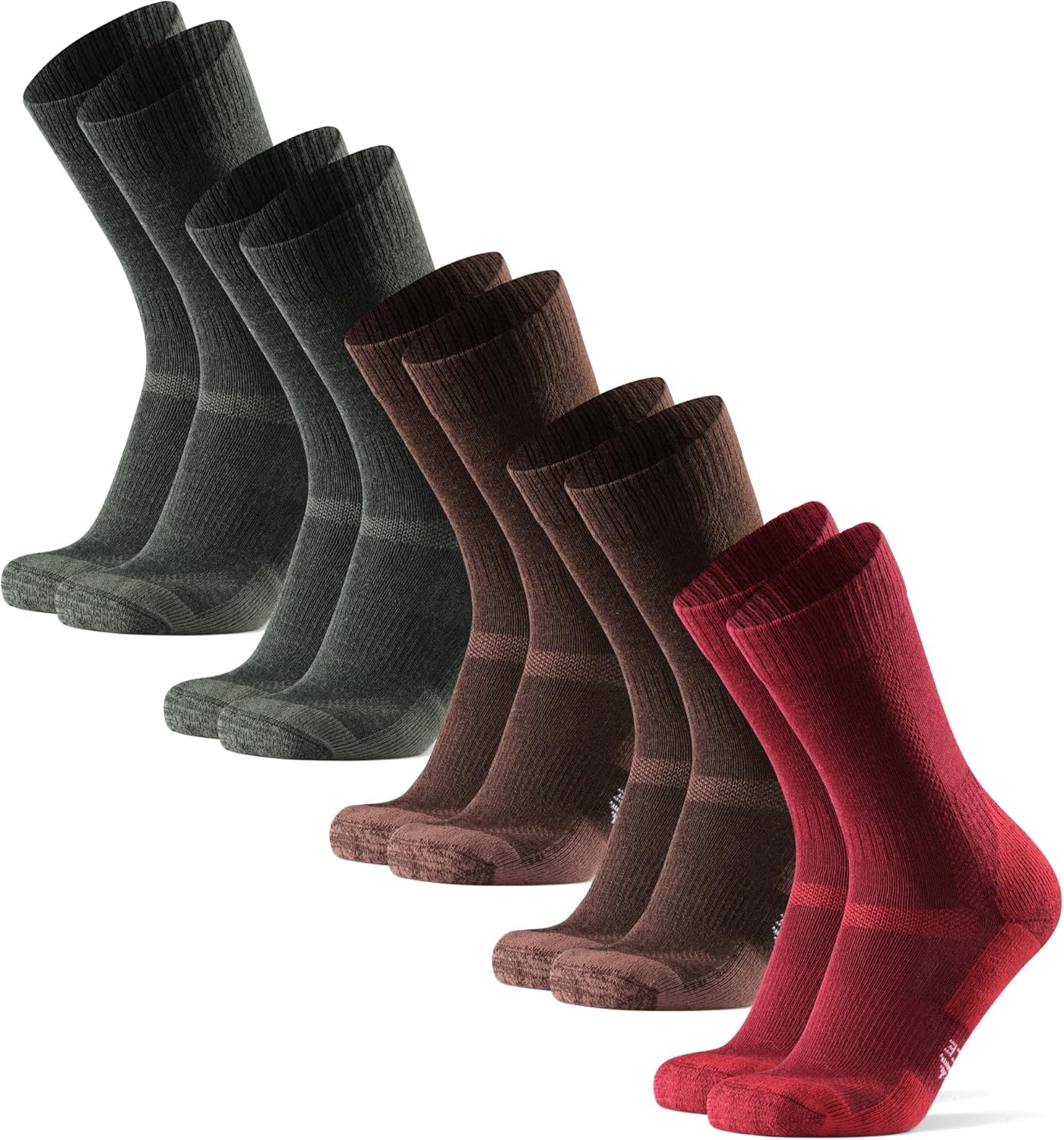 DANISH ENDURANCE Merino Wandel Sokken Heren & Dames - Ademend, Anti-Blaren - 3 of 5-Pack