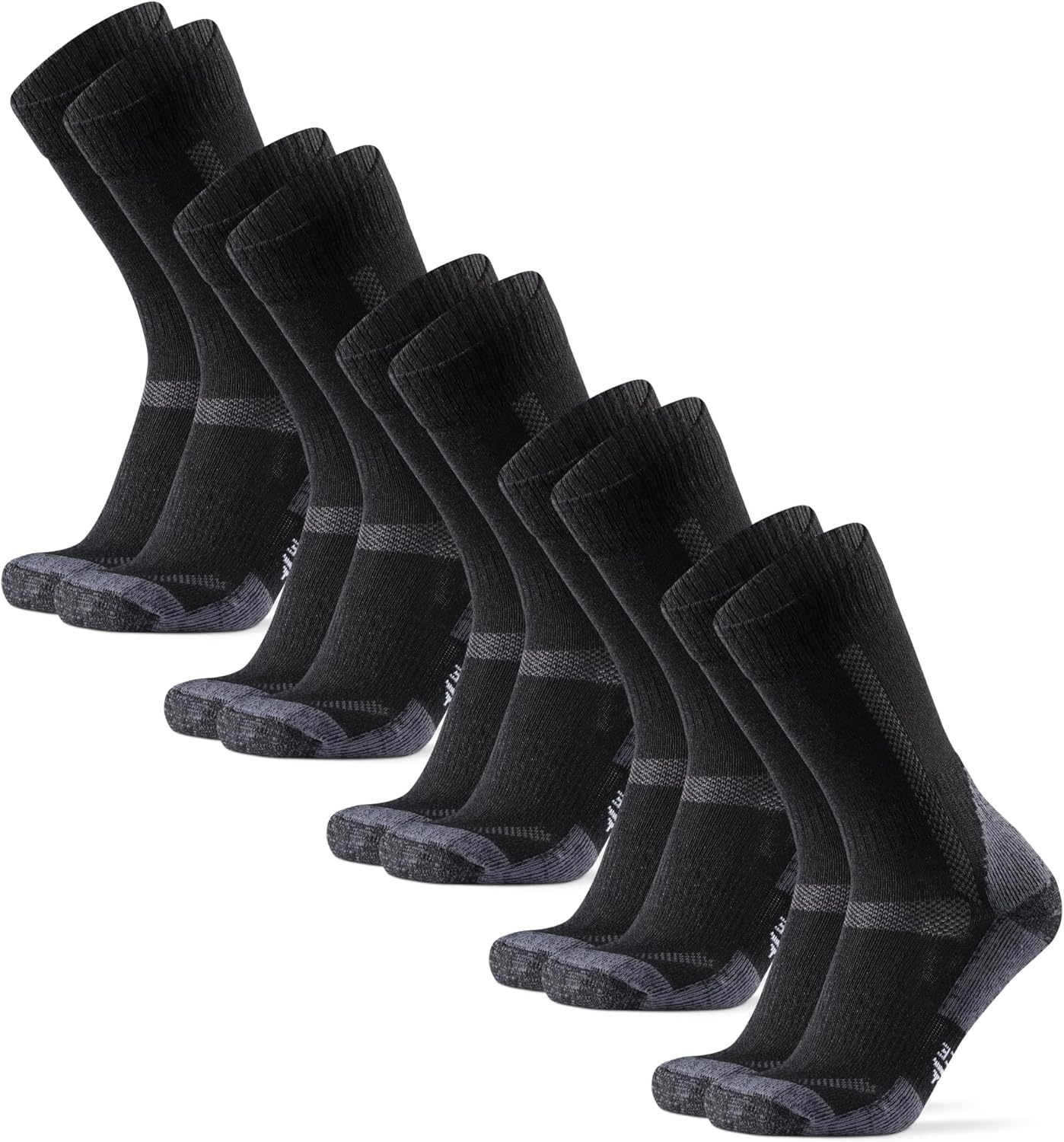 DANISH ENDURANCE Merino Wandel Sokken Heren & Dames - Ademend, Anti-Blaren - 3 of 5-Pack