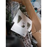 vidaXL Moderne Kunststof Scharnierende Kerstboom Sneeuw Bedekt Wit