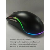 Rii Muis en toetsenbord draadloos gaming, toetsenbord muis set, bluetooth + 2,4 GHz verbinding, LED-achtergrondverlichting, oplaadbaar, QWERTZ