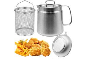 Zeefpan 2L RVS met Frituurmand | 27% Korting!