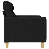 vidaXL Tweezitsbank 140cm stof zwart - 52% Korting