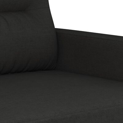 vidaXL Tweezitsbank 140cm stof zwart - 52% Korting