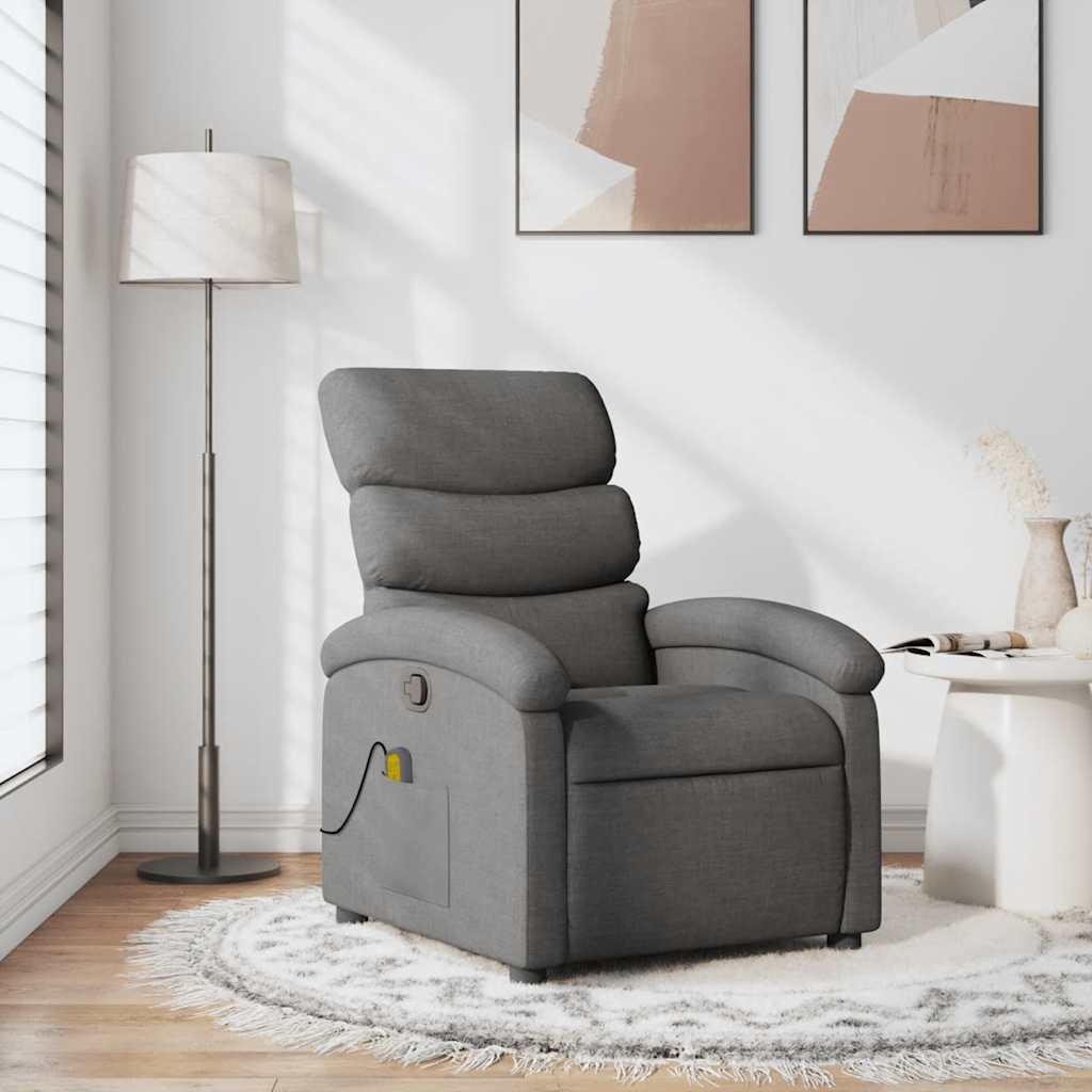 vidaXL Massagestoel Donkergrijs - 49% Korting!