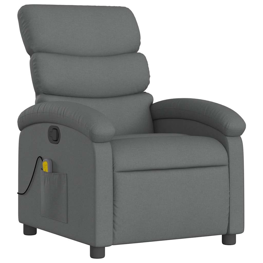 vidaXL Massagestoel Donkergrijs - 49% Korting!