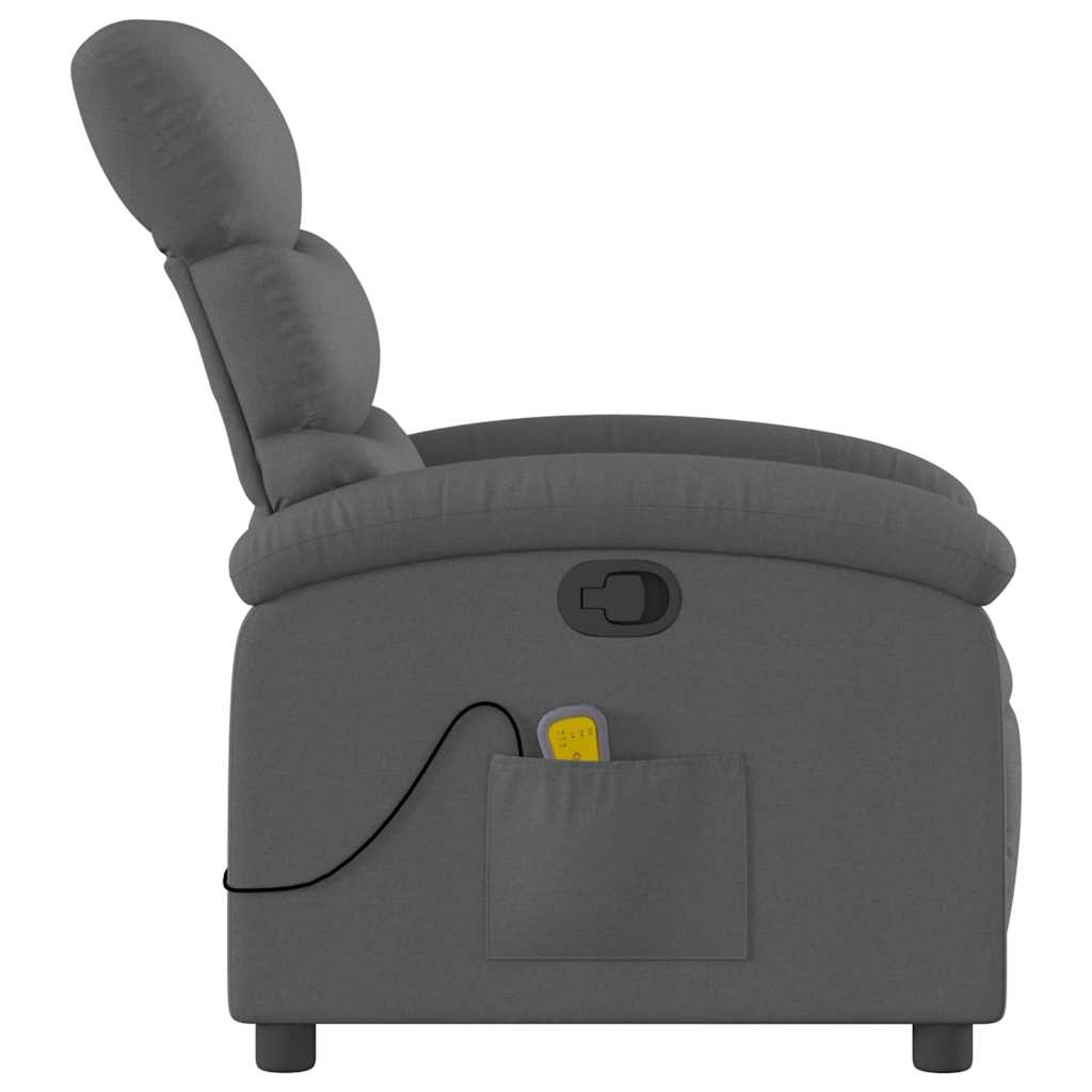 vidaXL Massagestoel Donkergrijs - 49% Korting!