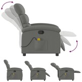 vidaXL Massagestoel Donkergrijs - 49% Korting!