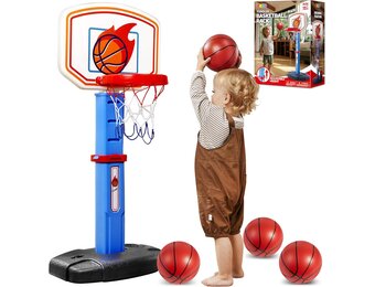 Kinder Basketbalstandaard - 41% Korting - Verstelbaar 78-108 cm