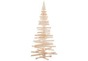 vidaXL Houten Kerstboom Naturel - 210cm - 73% Korting