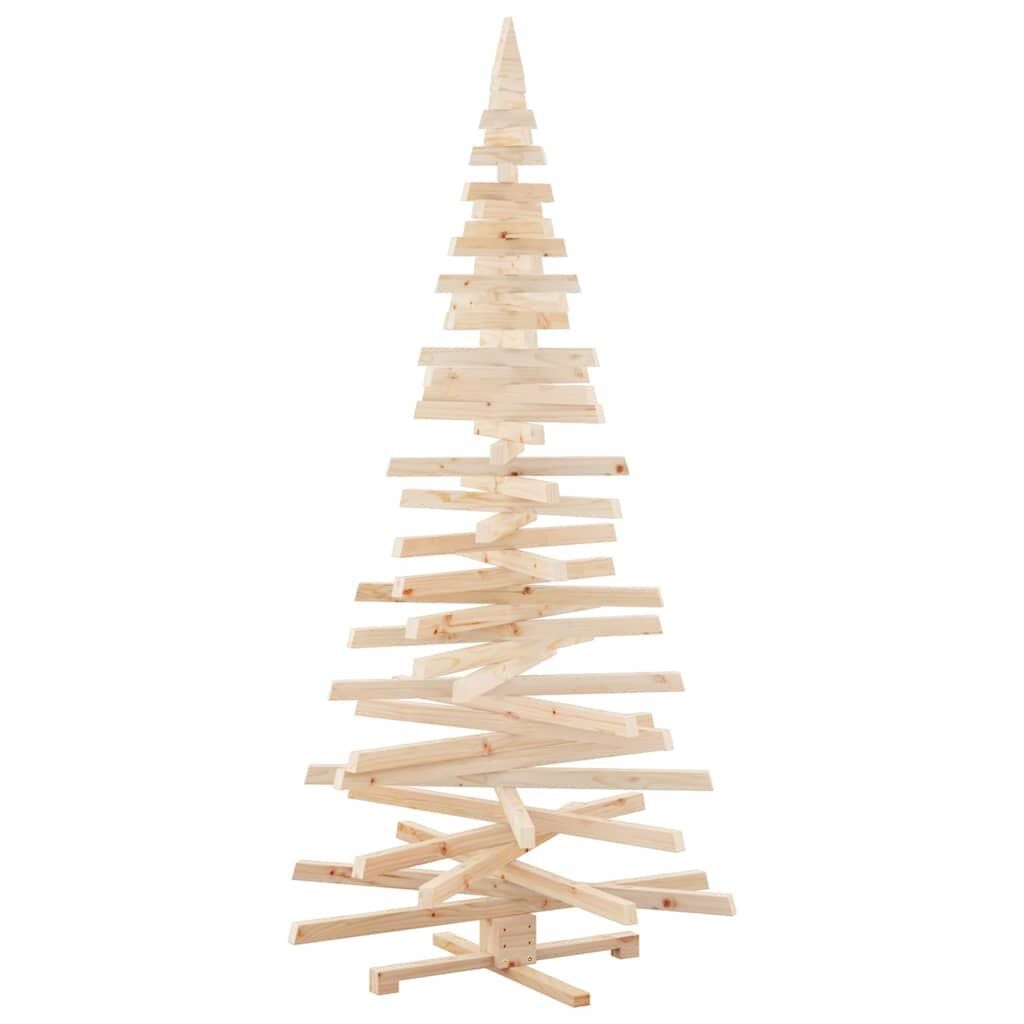vidaXL Houten Kerstboom Naturel - 210cm - 73% Korting