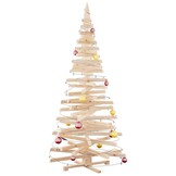 vidaXL Houten Kerstboom Naturel - 210cm - 73% Korting