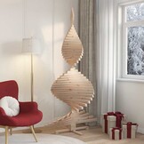 vidaXL Houten Kerstboom Naturel - 210cm - 73% Korting