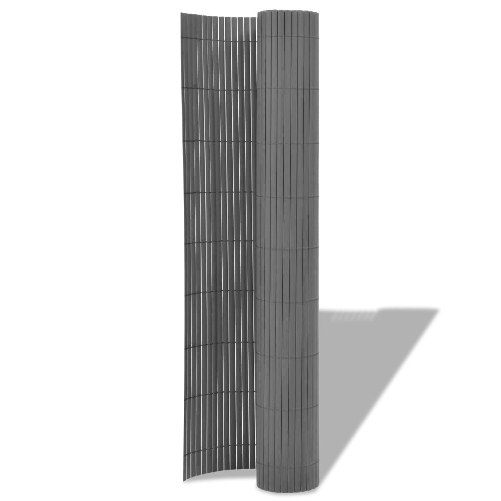 PVC Tuinafscheiding Grijs 90x300cm - 70% Korting!