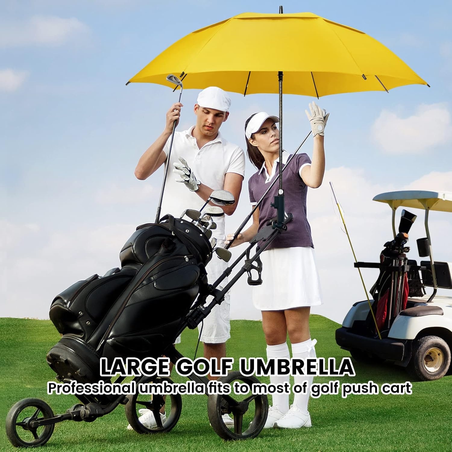XL Golfparaplu: Winddicht, Waterdicht & Automatisch Openen (43% Korting!)