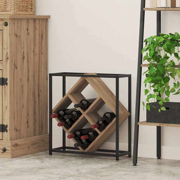 VidaXL Wijnrek Eikenhout (51x18x52.5cm) - 69% Korting!
