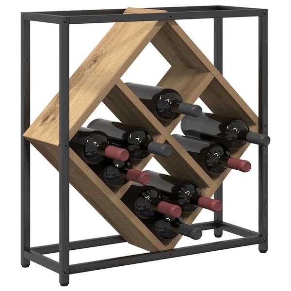 VidaXL Wijnrek Eikenhout (51x18x52.5cm) - 69% Korting!