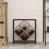 VidaXL Wijnrek Eikenhout (51x18x52.5cm) - 69% Korting!