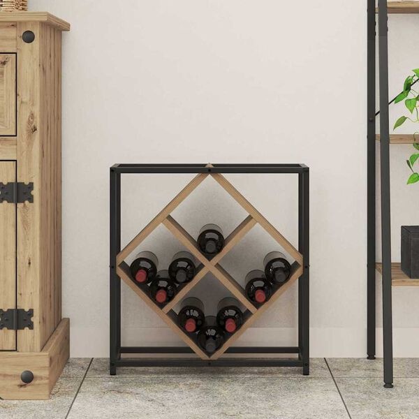 VidaXL Wijnrek Eikenhout (51x18x52.5cm) - 69% Korting!