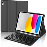 Roze iPad 10e Gen Toetsenbordhoes met Trackpad | 45% Korting