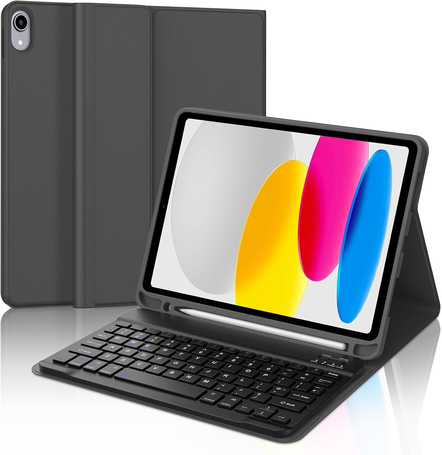 Roze iPad 10e Gen Toetsenbordhoes met Trackpad | 45% Korting