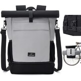 3-in-1 Fietstas Grijs | 35% Korting | Waterafstotend
