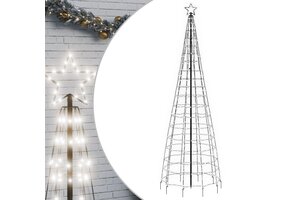 vidaXL LED-Kerstboom (300 cm) - Koud Wit - 54% Korting!