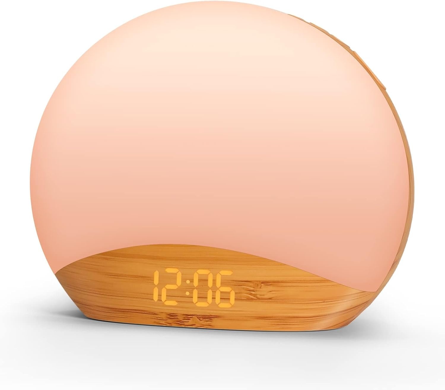 Daglichtwekker Houtdesign: Zonsopgang, 26 Slaapgeluiden & Nachtlamp (-40%)