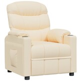 vidaXL Fauteuil Crèmekleurig Stof - Verstelbaar (47% Korting!)