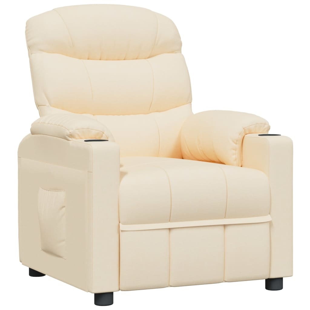 vidaXL Fauteuil Crèmekleurig Stof - Verstelbaar (47% Korting!)