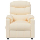 vidaXL Fauteuil Crèmekleurig Stof - Verstelbaar (47% Korting!)