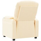 vidaXL Fauteuil Crèmekleurig Stof - Verstelbaar (47% Korting!)