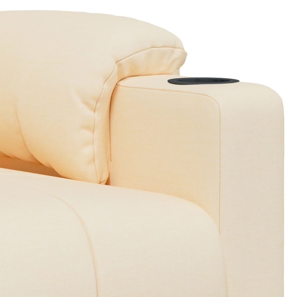 vidaXL Fauteuil Crèmekleurig Stof - Verstelbaar (47% Korting!)