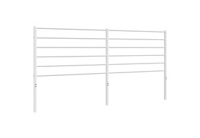 VidaXL Hoofdbord Metaal Wit 180 cm - 63% Korting!