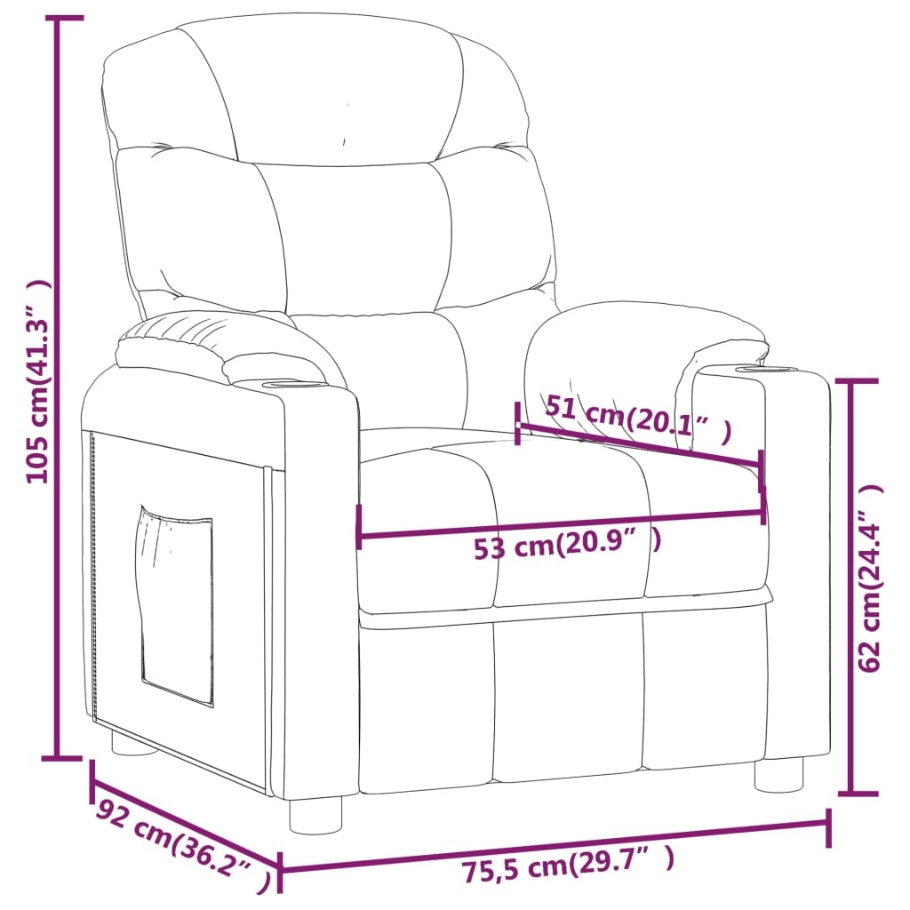 vidaXL Fauteuil Crèmekleurig Stof - Verstelbaar (47% Korting!)