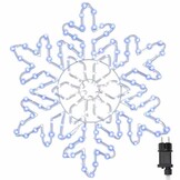 vidaXL Kerstsneeuwvlok met 156 LED's Blauw | 40% Korting