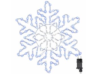 vidaXL Kerstsneeuwvlok met 156 LED's Blauw | 40% Korting