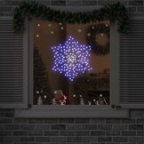 vidaXL Kerstsneeuwvlok met 156 LED's Blauw | 40% Korting