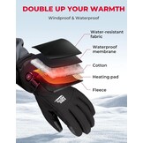 Verwarmbare Handschoenen Heren (53% korting) met 2500mAh Accu & Temperatuurregeling