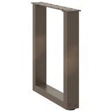 VidaXL Salontafelpoten U-vormig - 2 stuks - Staal - Naturel - 29% Korting