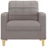 vidaXL Fauteuil 60cm Stof Taupe - Nu 57% Korting!