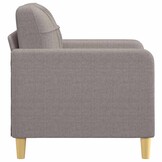 vidaXL Fauteuil 60cm Stof Taupe - Nu 57% Korting!