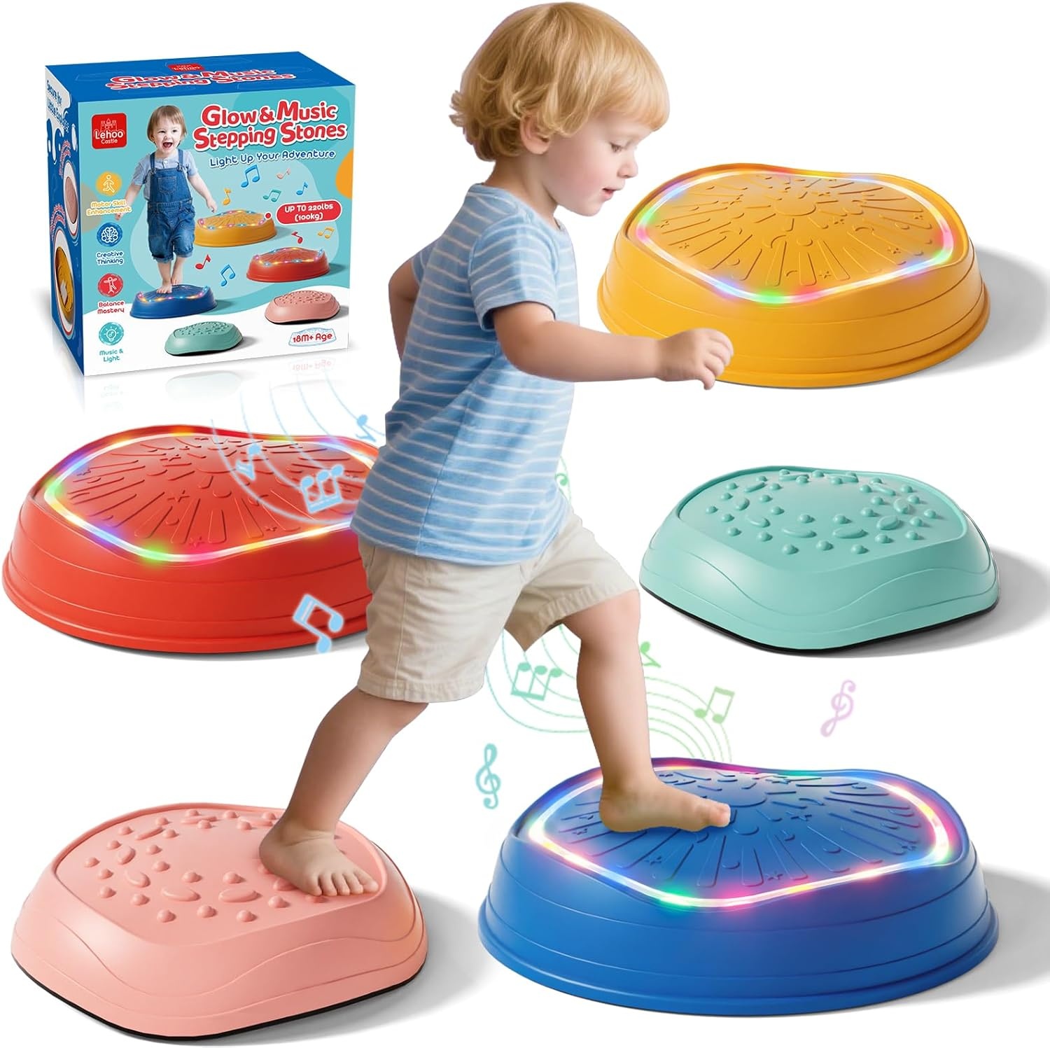 Glow-in-the-dark Loopstenen met Muziek - 29% Korting!