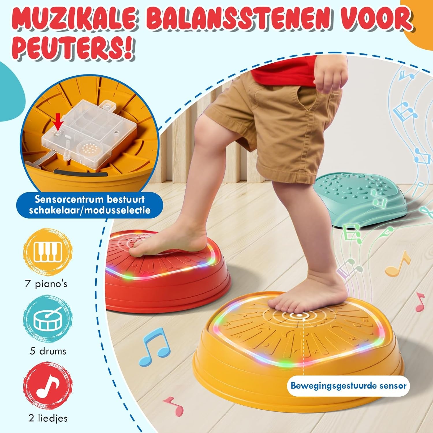 Glow-in-the-dark Loopstenen met Muziek - 29% Korting!
