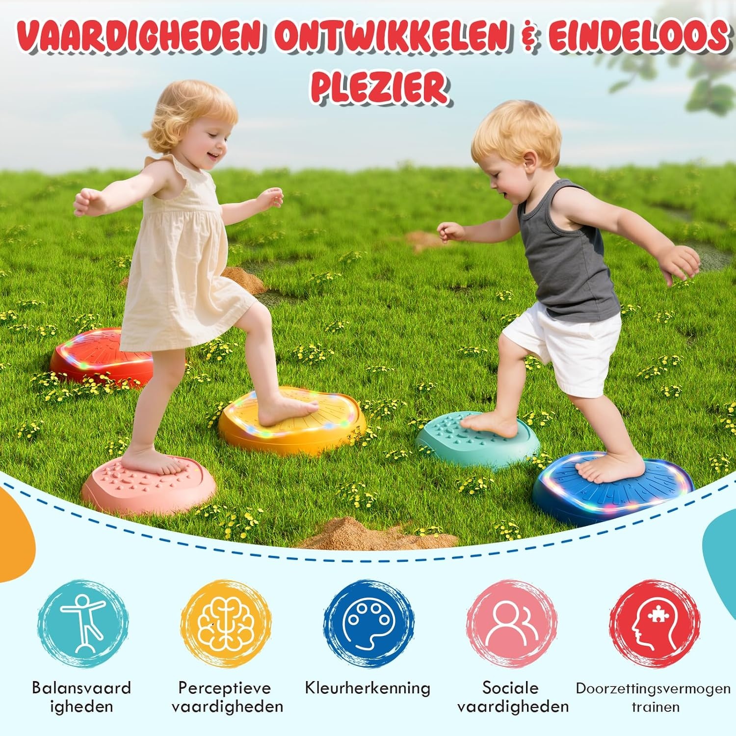 Glow-in-the-dark Loopstenen met Muziek - 29% Korting!