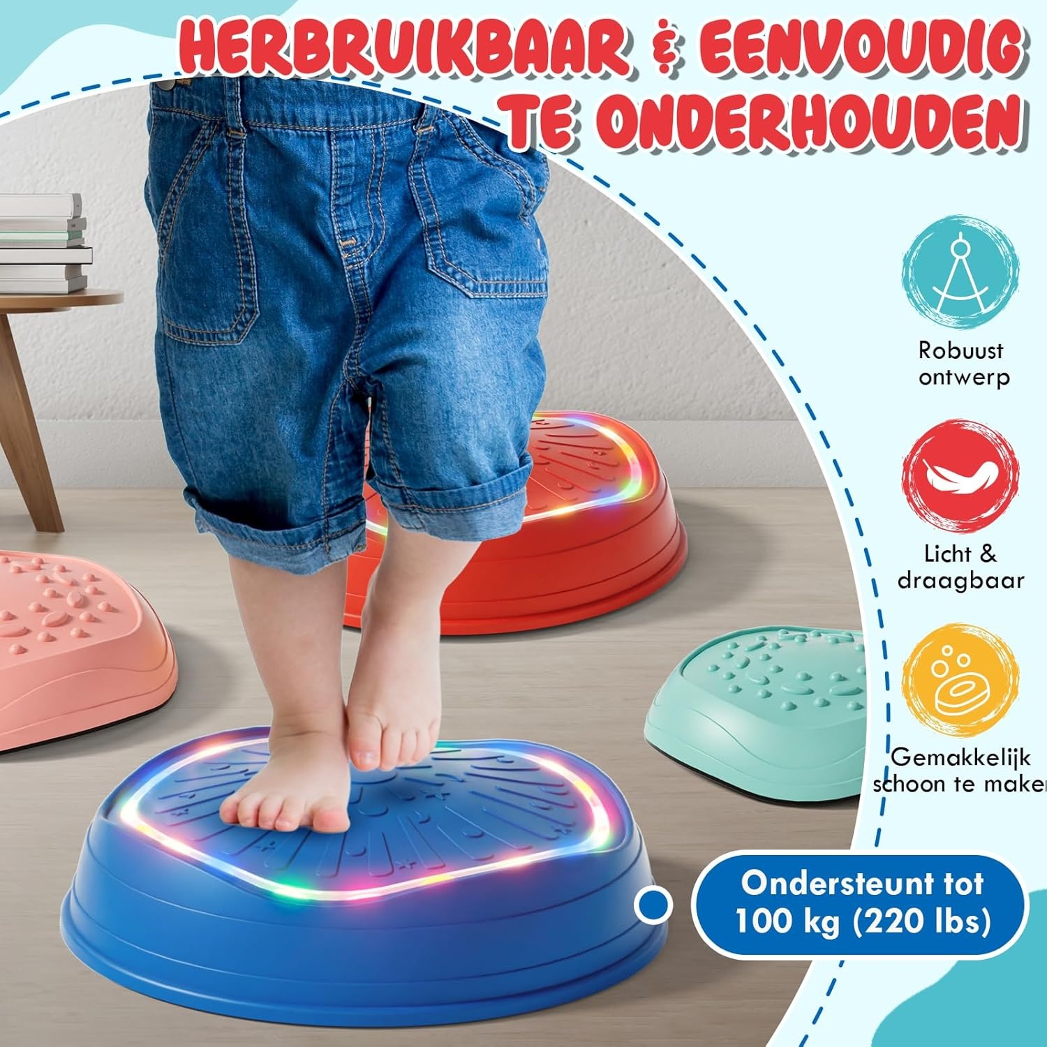 Glow-in-the-dark Loopstenen met Muziek - 29% Korting!