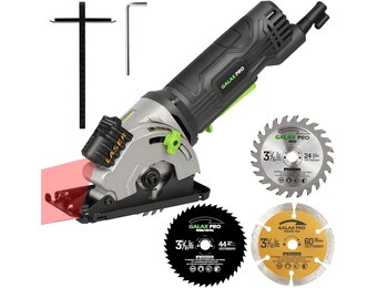 Mini Cirkelzaag 580W - 35% Korting - Inclusief 3 Zaagbladen