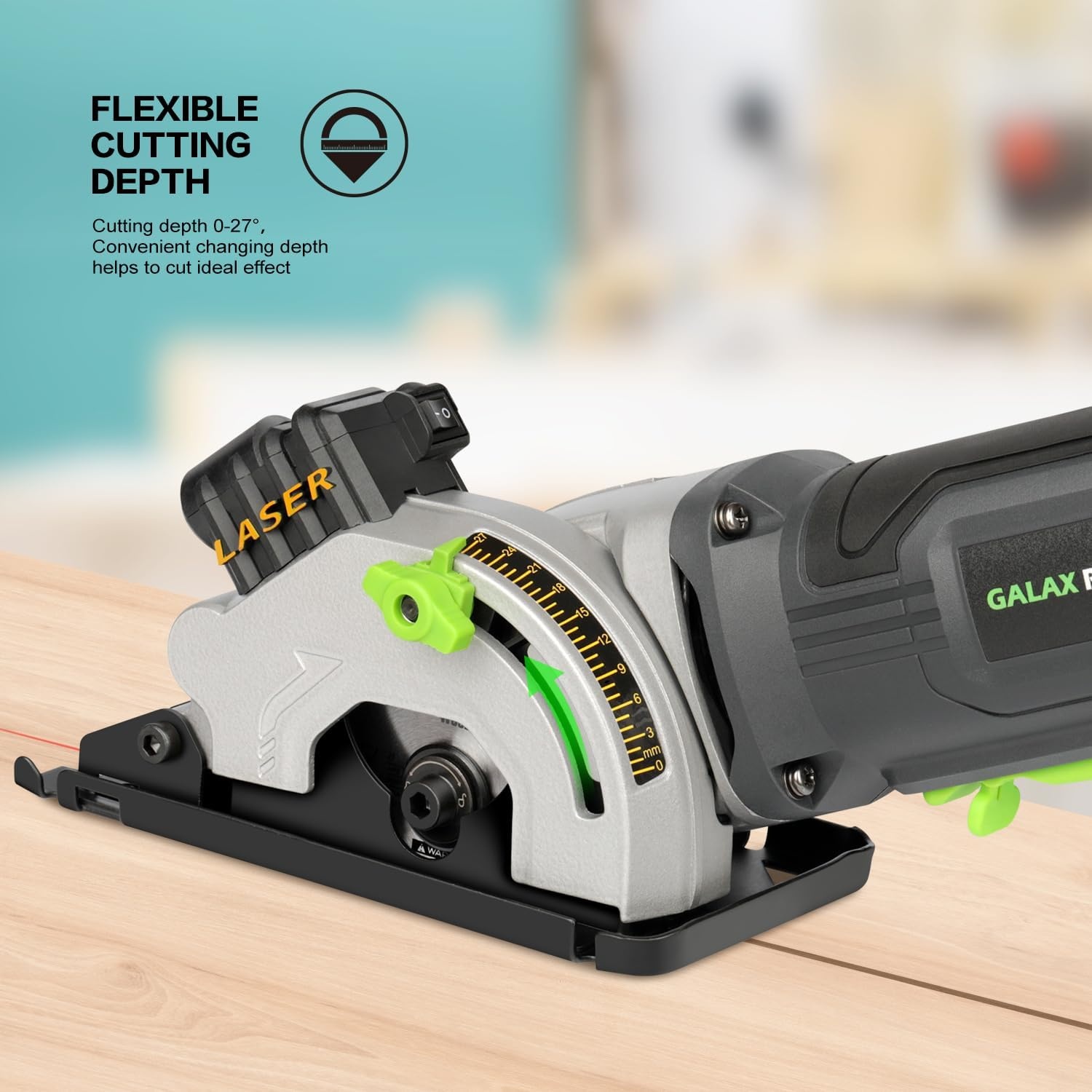 Mini Cirkelzaag 580W - 35% Korting - Inclusief 3 Zaagbladen