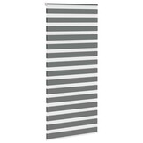 vidaXL Zebra Rolgordijn Donkergrijs - 100x200 cm (33% Korting)