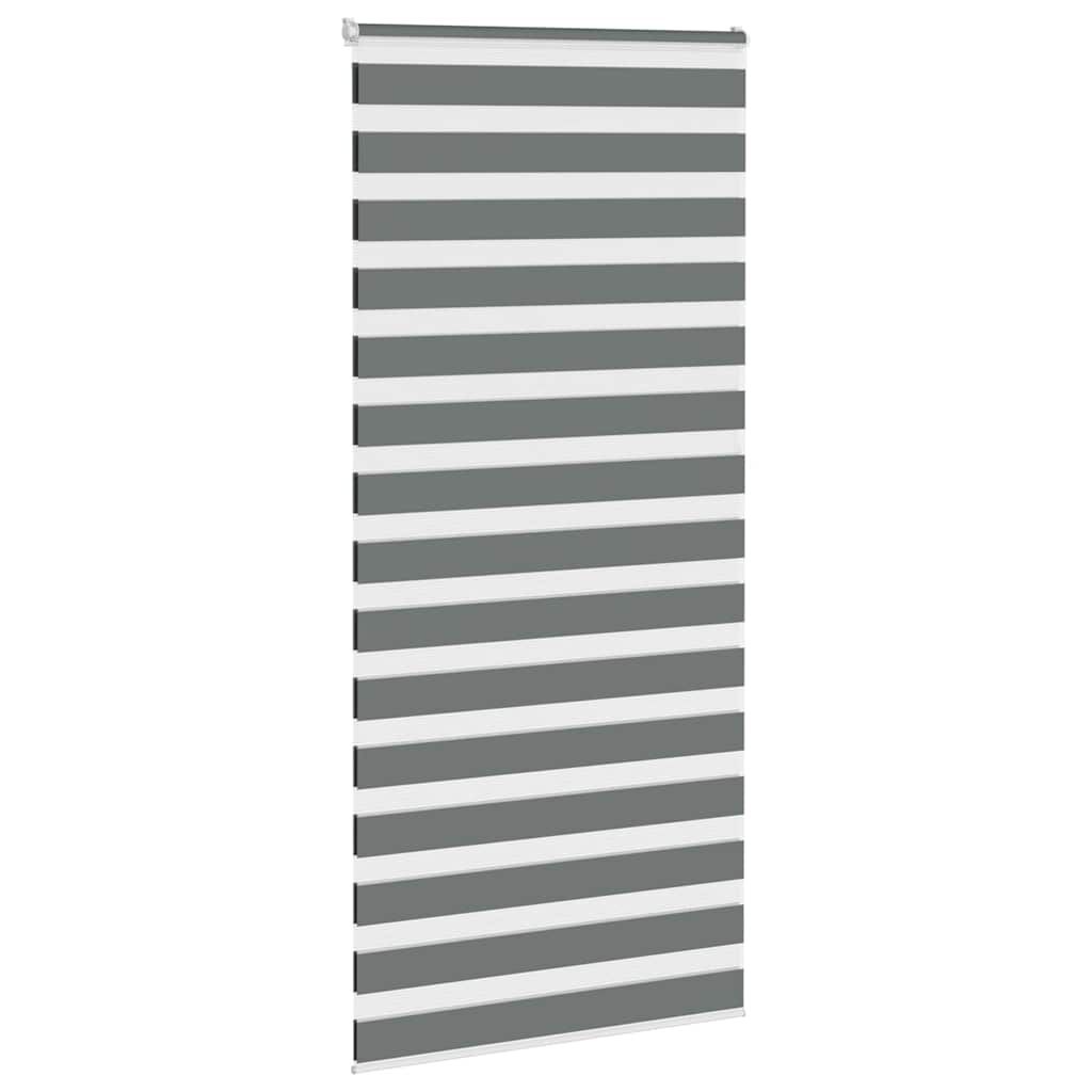 vidaXL Zebra Rolgordijn Donkergrijs - 100x200 cm (33% Korting)