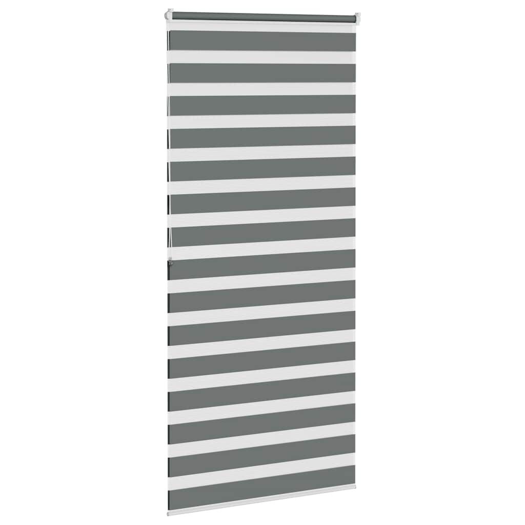 vidaXL Zebra Rolgordijn Donkergrijs - 100x200 cm (33% Korting)